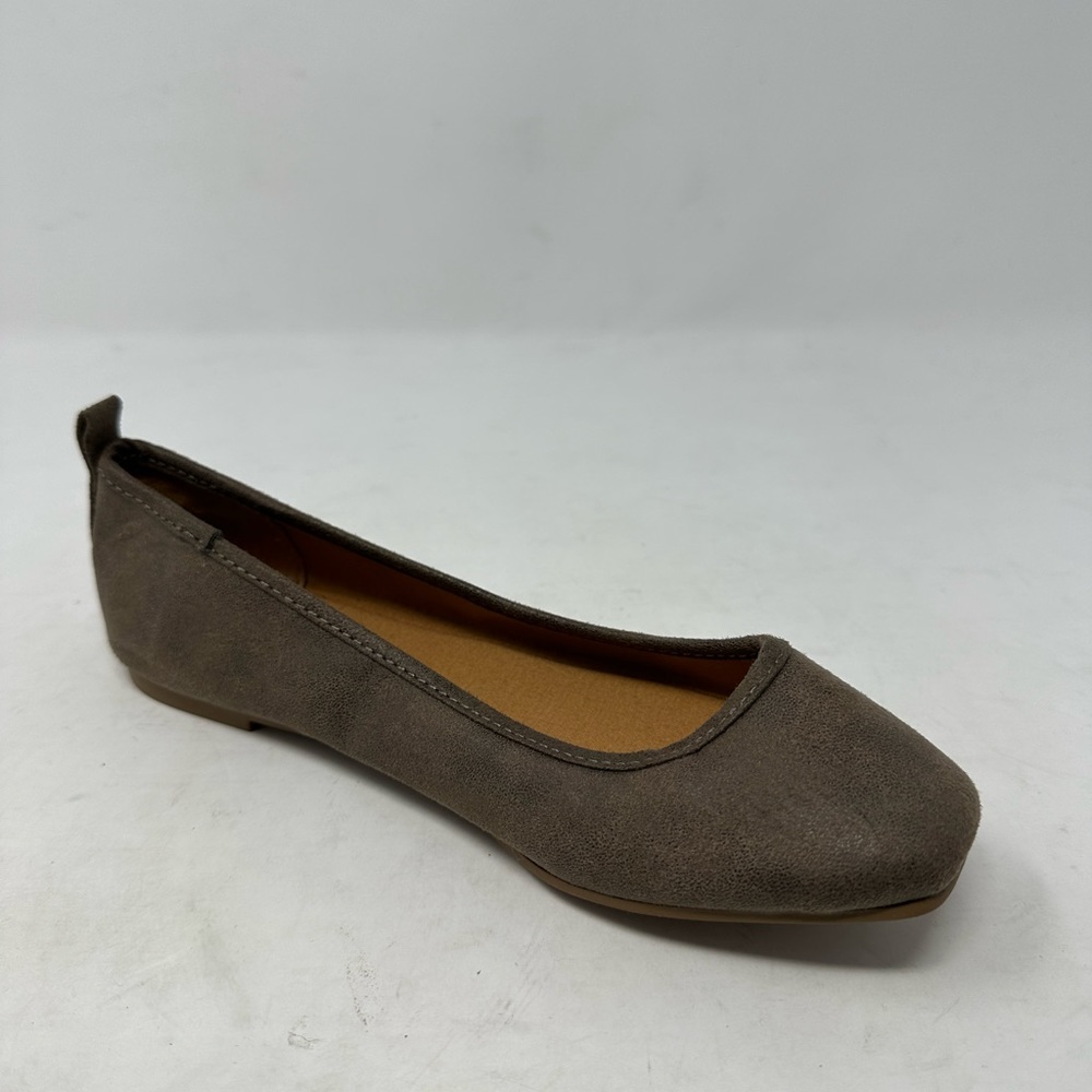 Sun + Stone Avvery Ballet Flats Brown Faux Suede Women’s Size 5M NEW no box